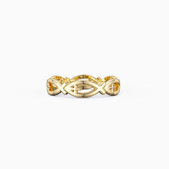 Jesus Fish Eternity Ring