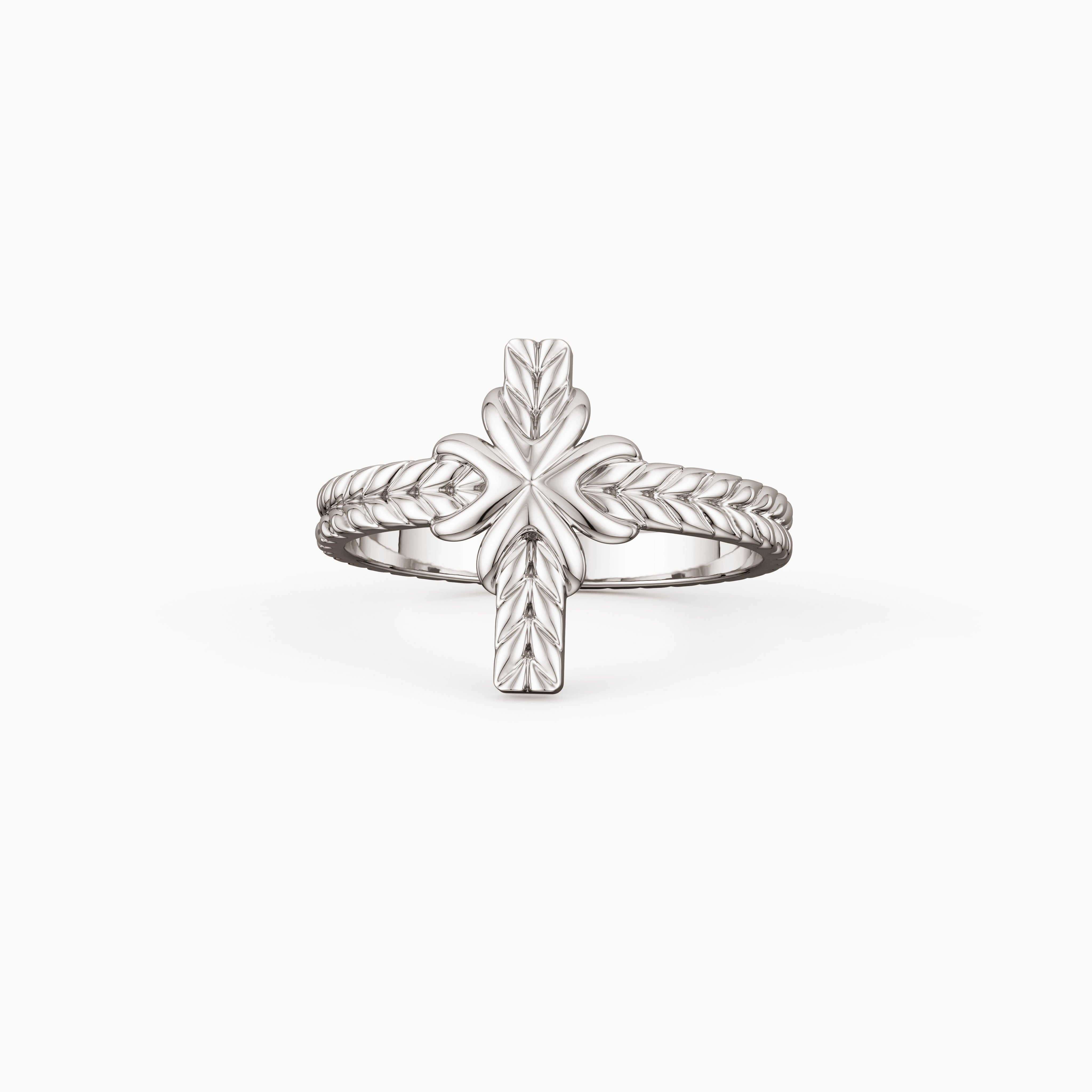 Devout Cross Stack Ring