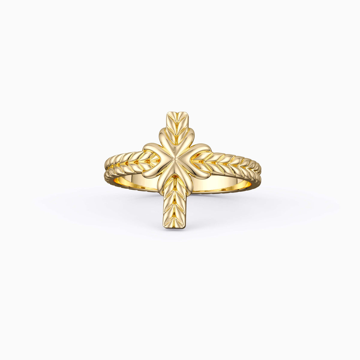 Devout Cross Stack Ring
