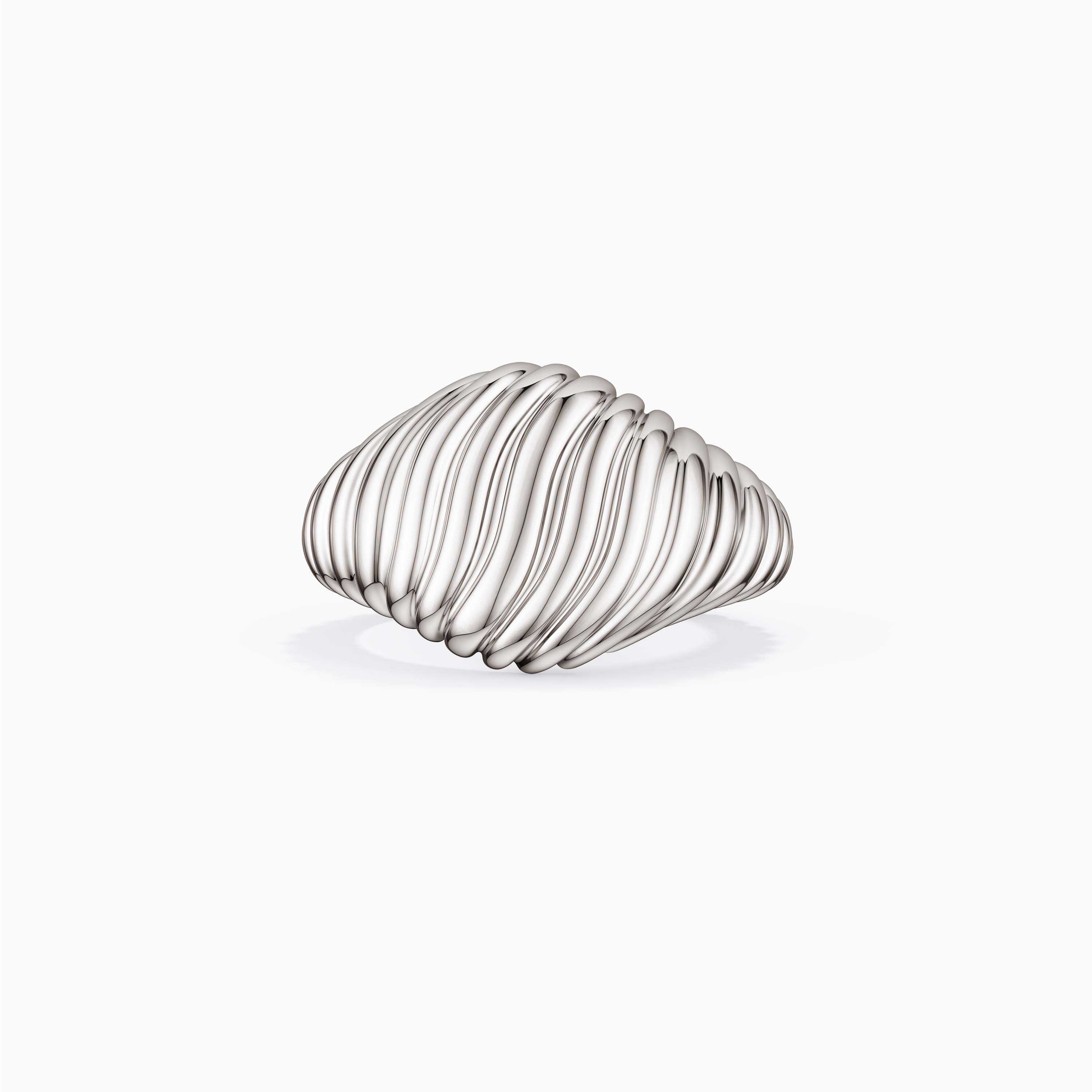 Cross Contour Ring