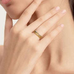 Three-Loop Stackable Knot Ring Set