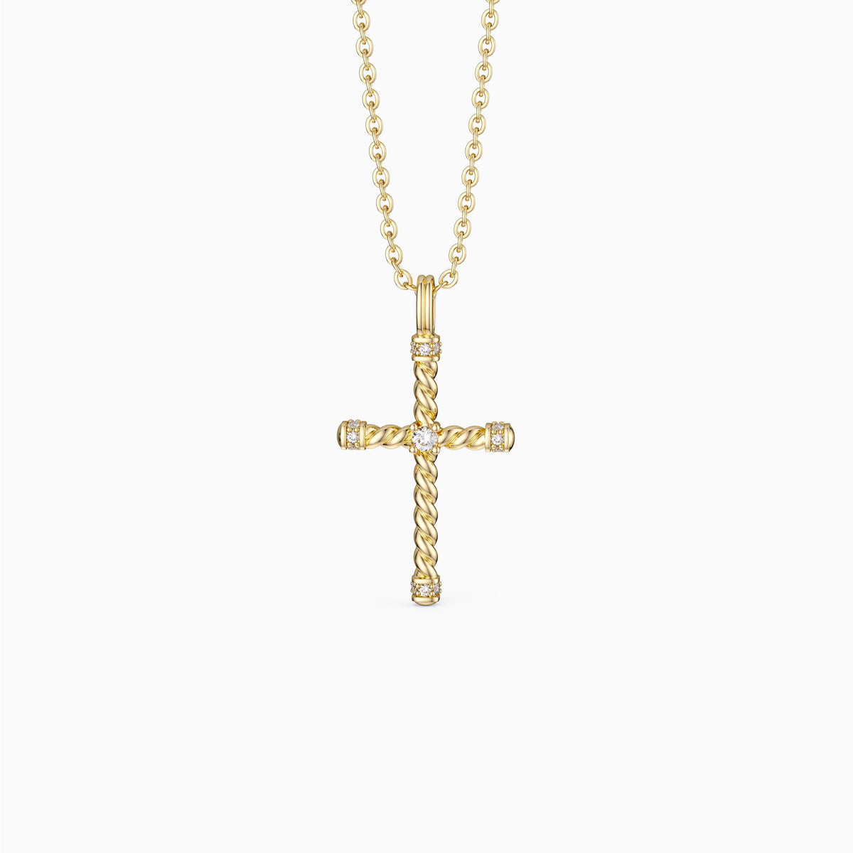 Zircon Cross Necklace