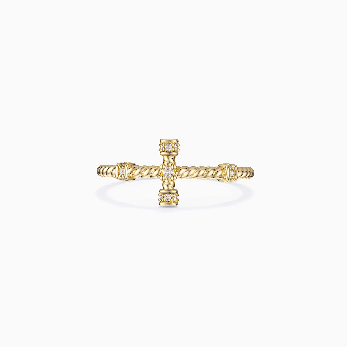 Zircon Cross Stack Ring