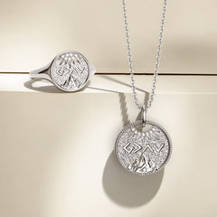 Personalized Highs And Lows Gold Coin Necklace