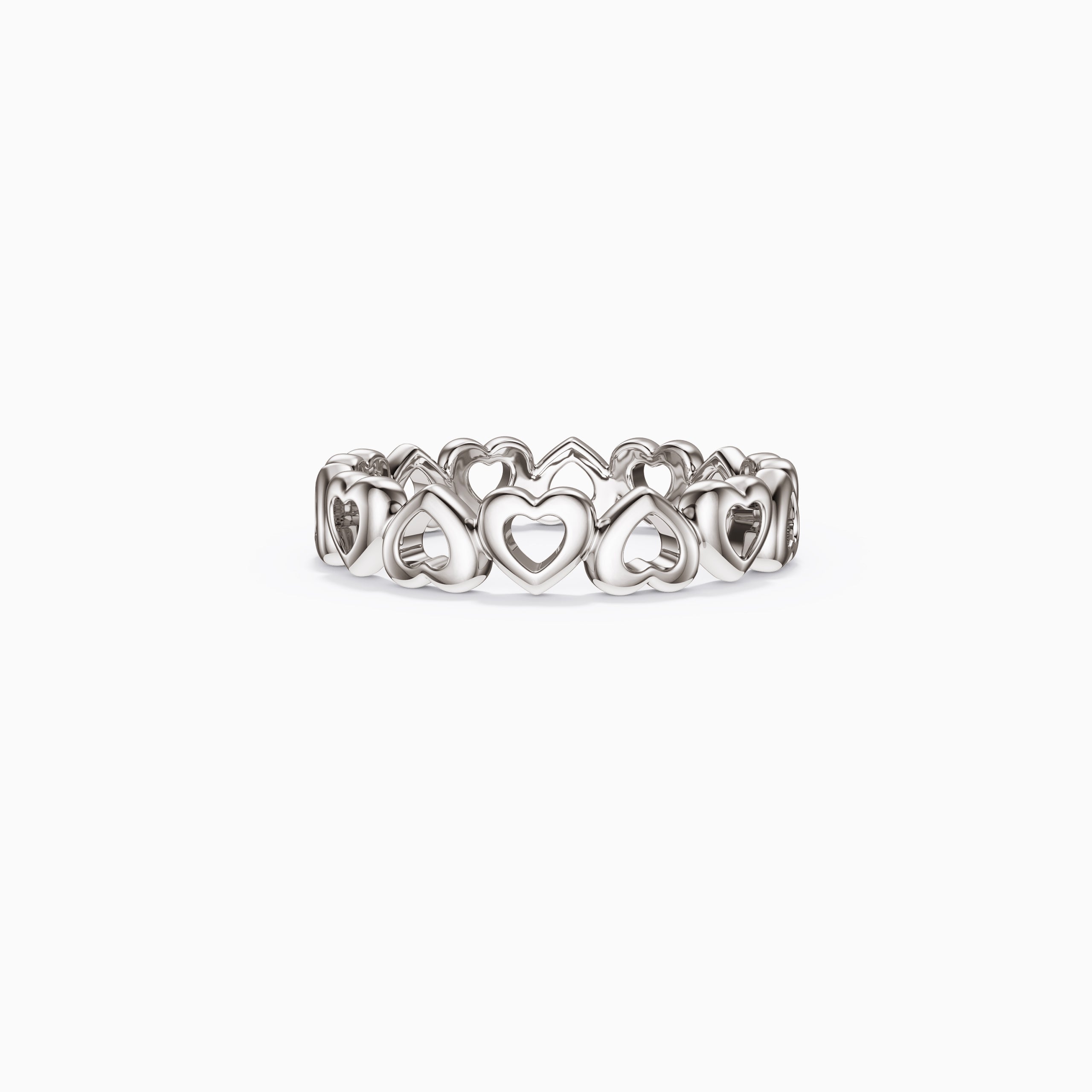 Eternity Open Heart Stackable Ring