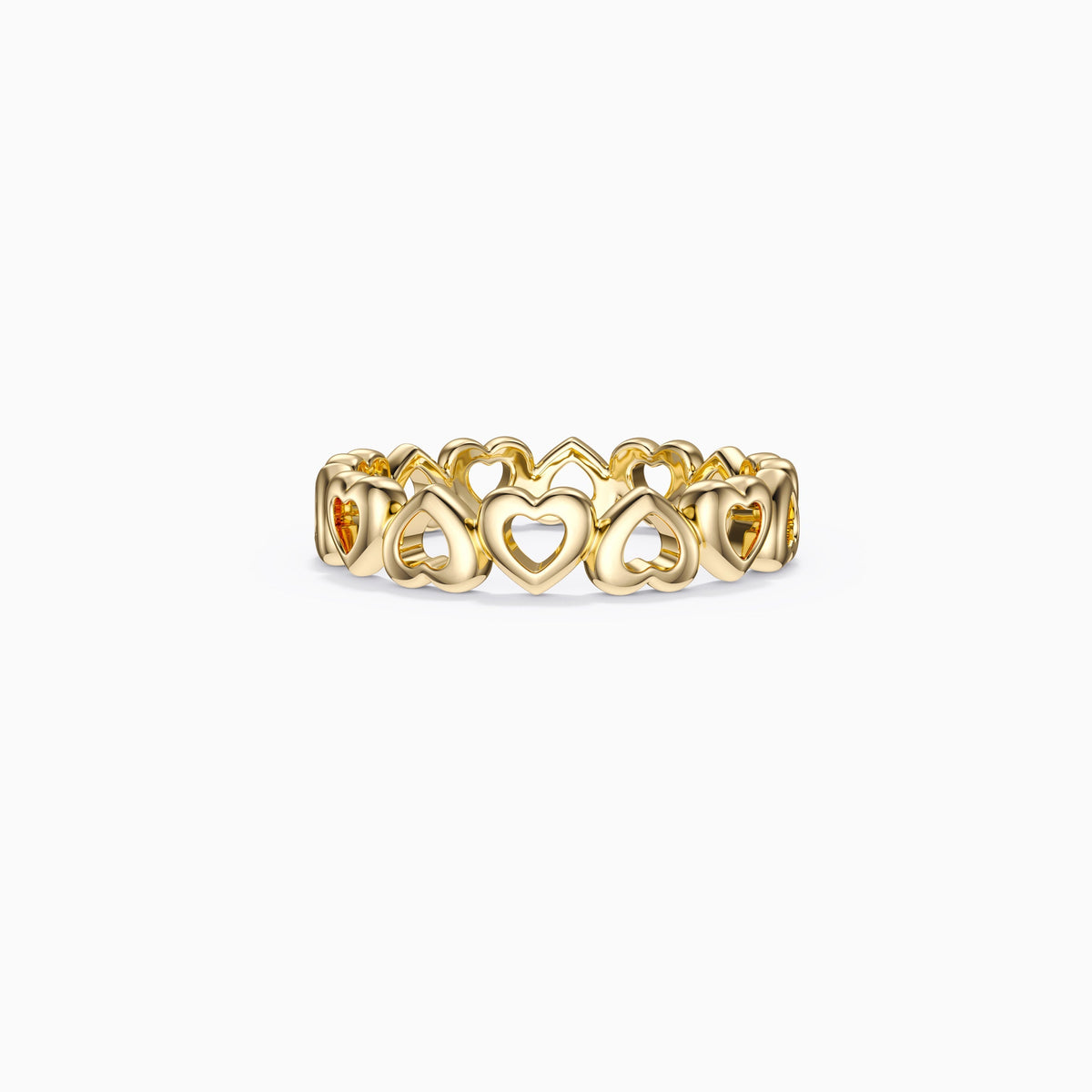 Eternity Open Heart Stackable Ring