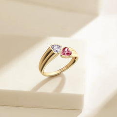 Hearts As One' Toi Et Moi Promise Ring