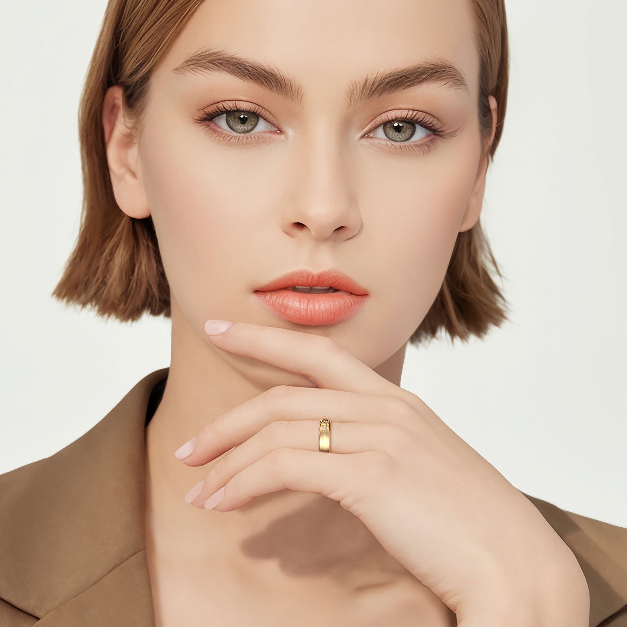 Customized Cross Pray Bands Ring