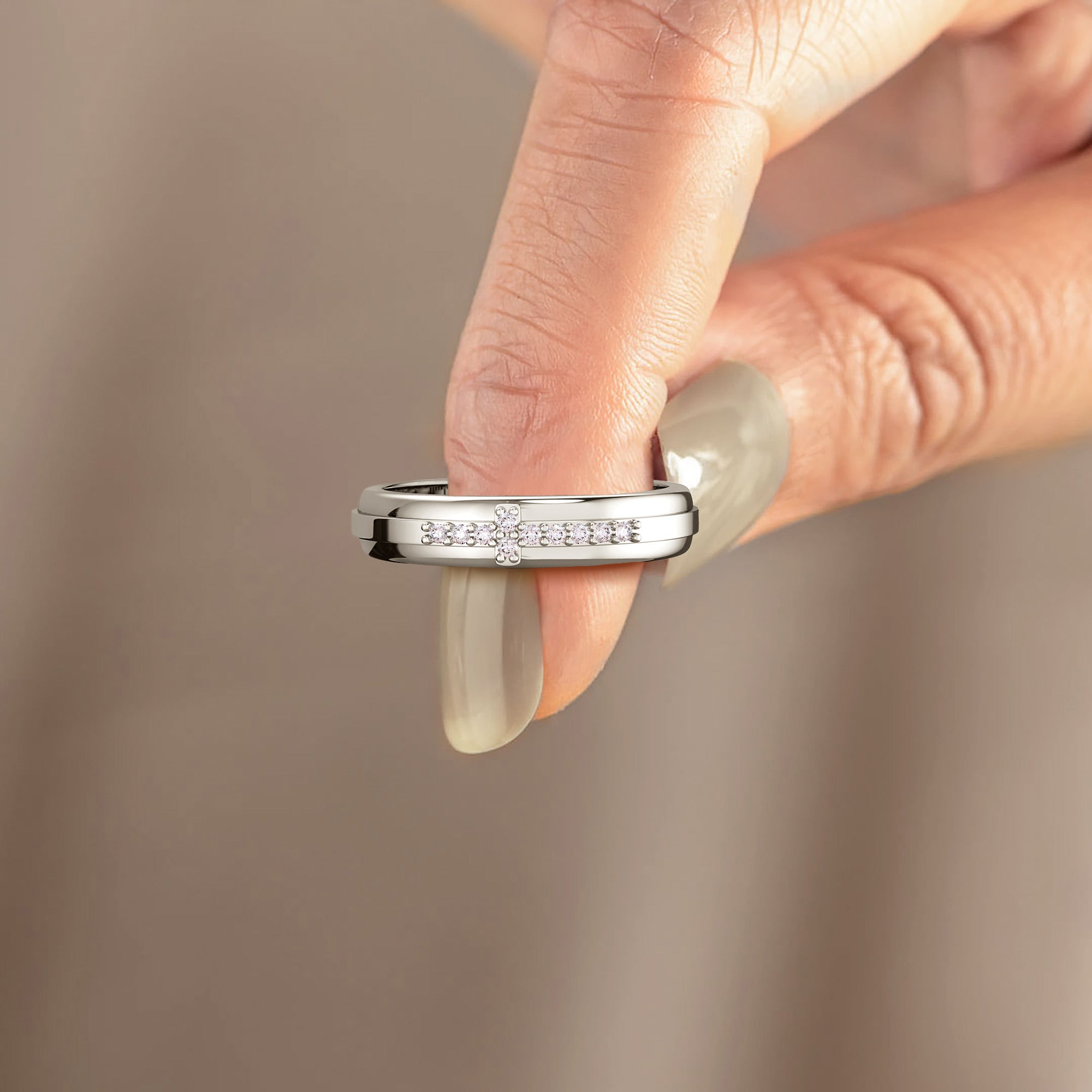Cross Pray Bands Ring