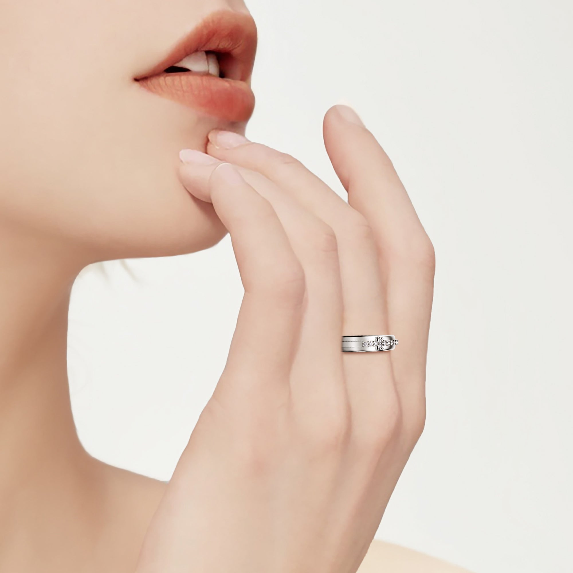 Cross Pray Bands Ring