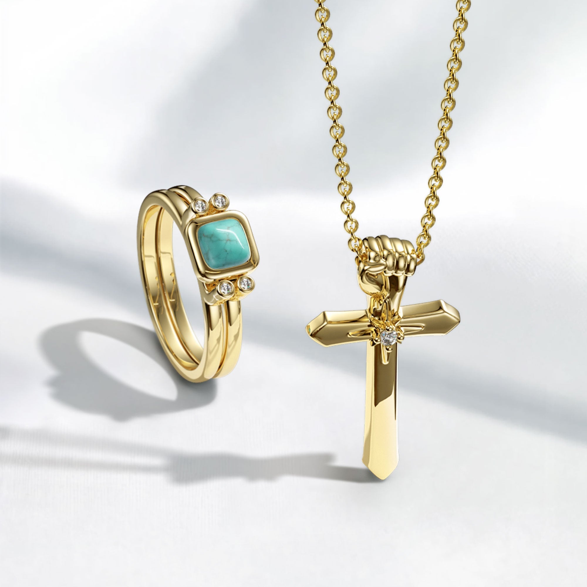 Fortitude Cross Pendant Necklace