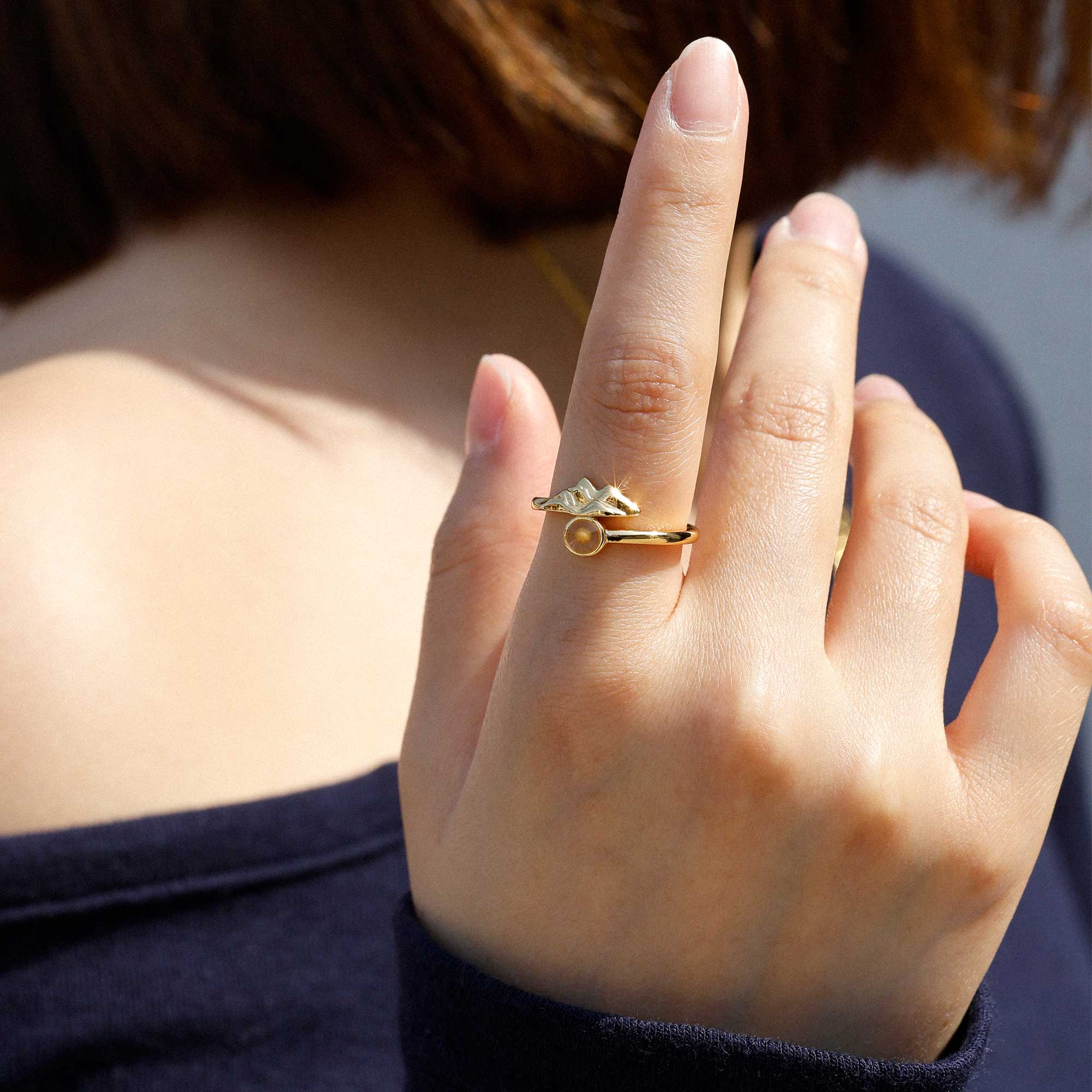 Mustard Seed Move Mountain Faith Statement Ring