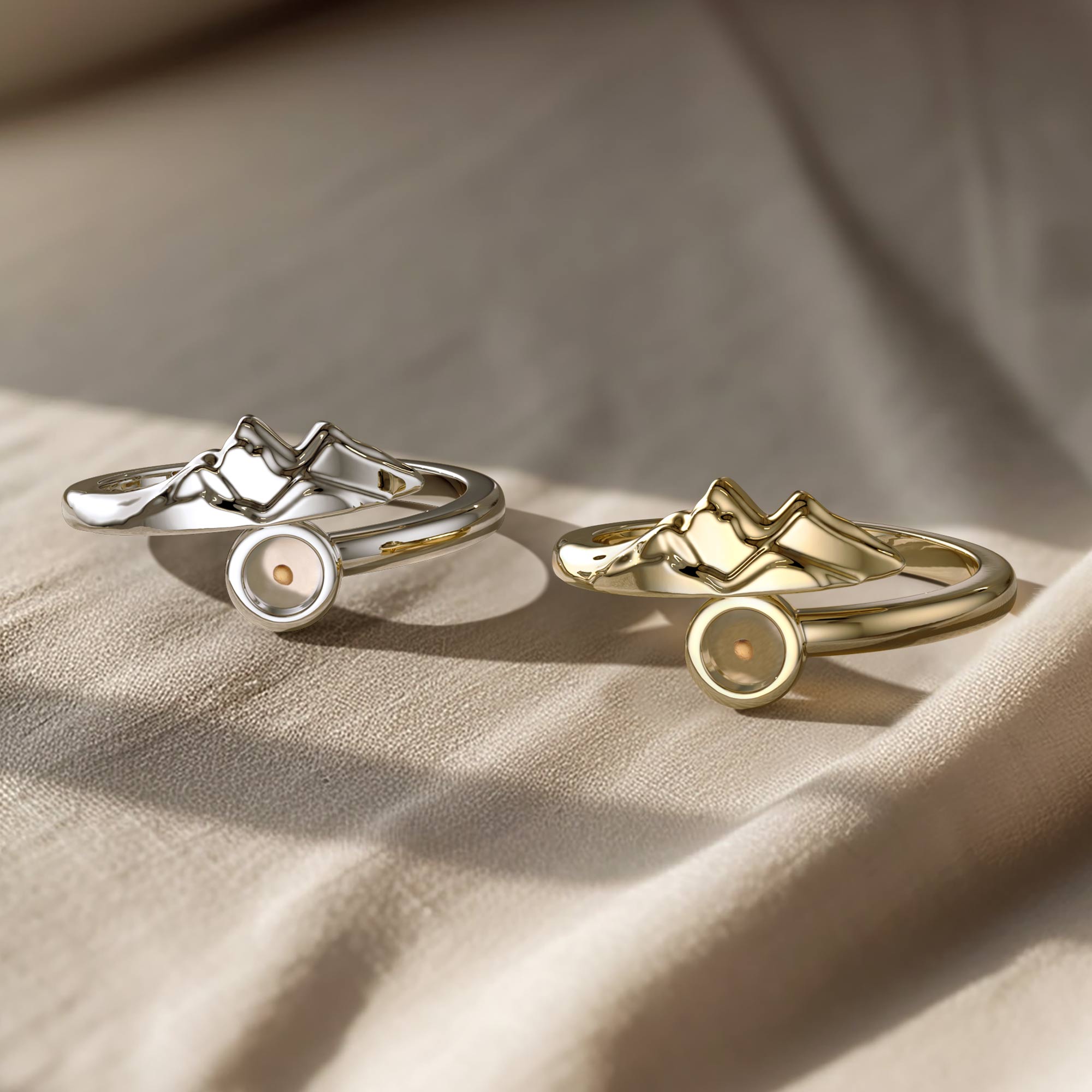 Mustard Seed Move Mountain Faith Statement Ring