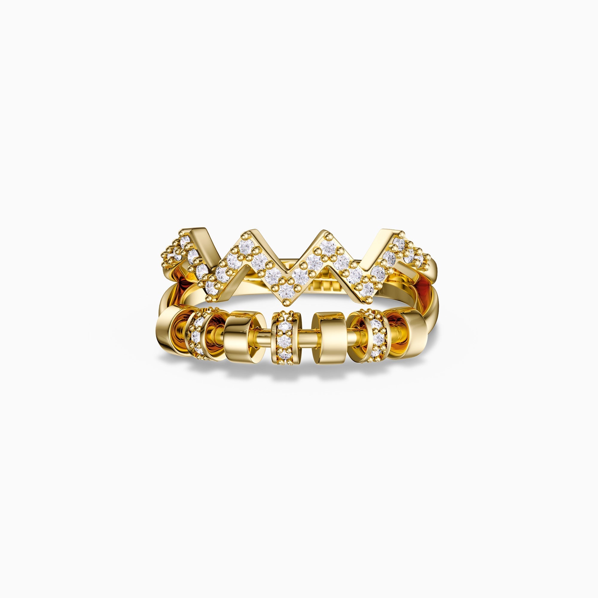 Highs and Lows Serenity Spinner Fidget Ring