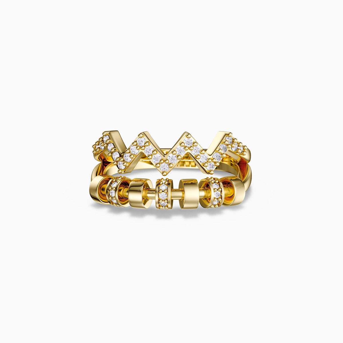 Highs and Lows Serenity Spinner Fidget Ring