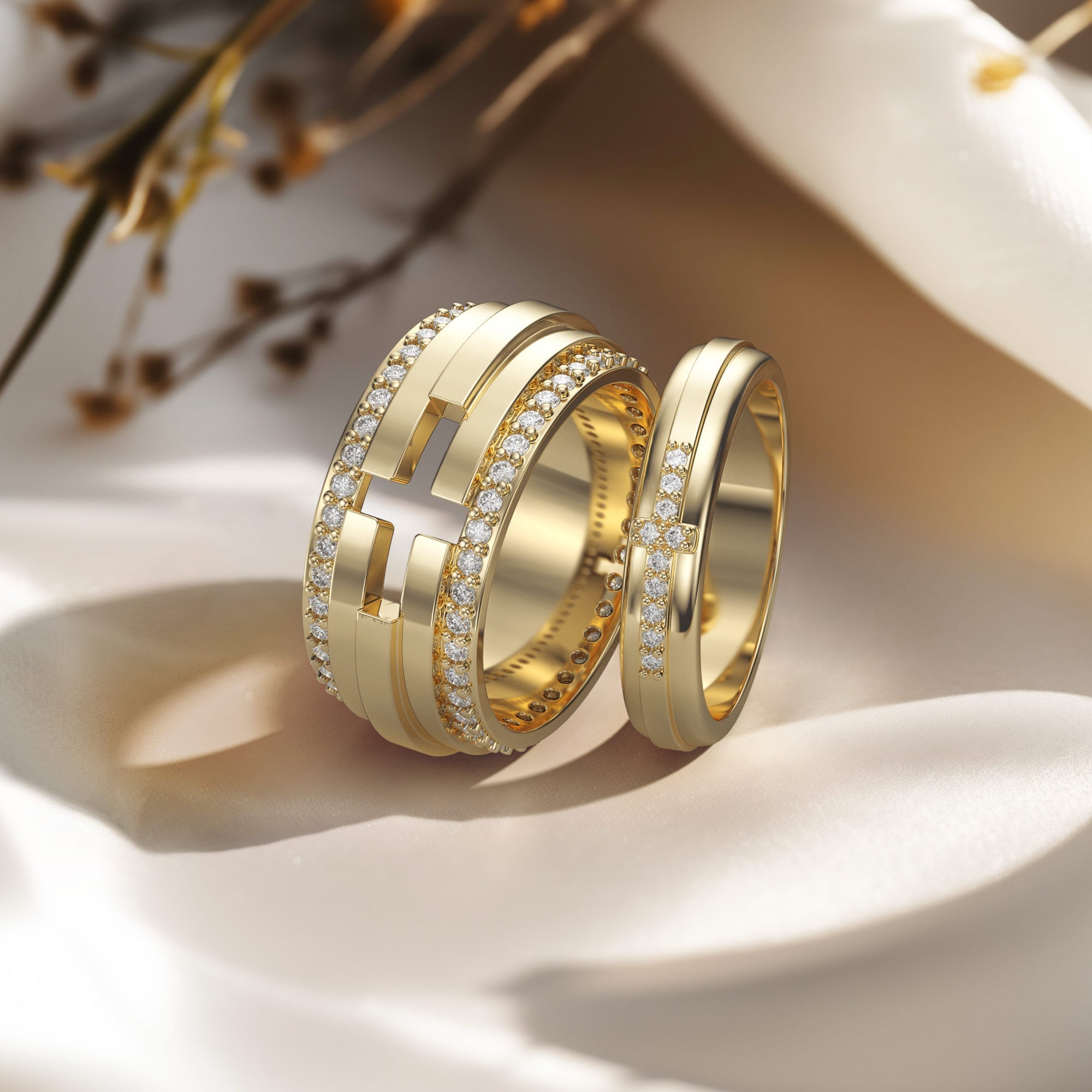 Cross Pray Bands Ring