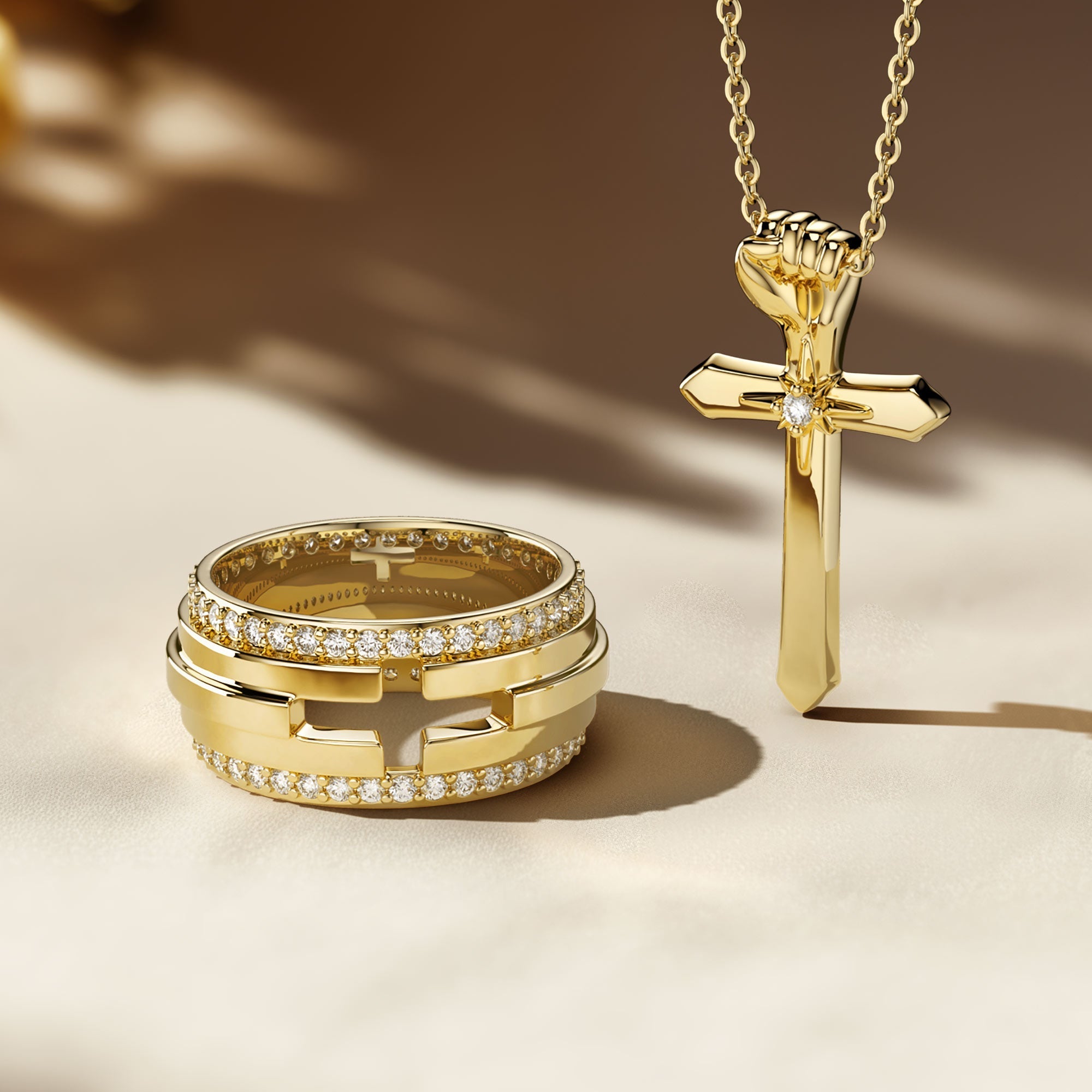 Fortitude Cross Pendant Necklace