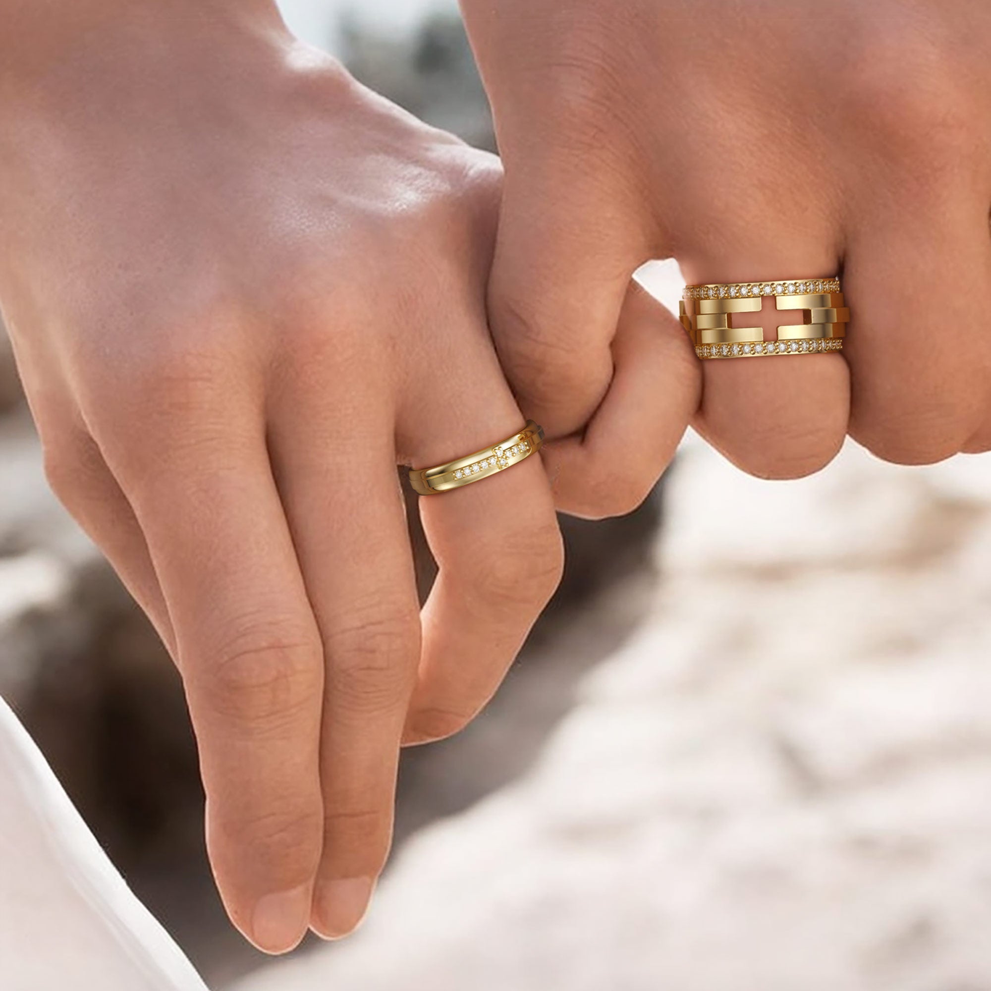 Cross Pray Bands Ring