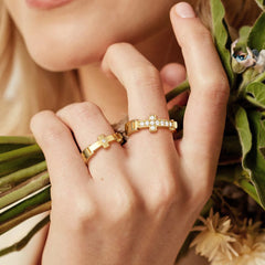 Personalized Eternal Love Cross Promise Ring