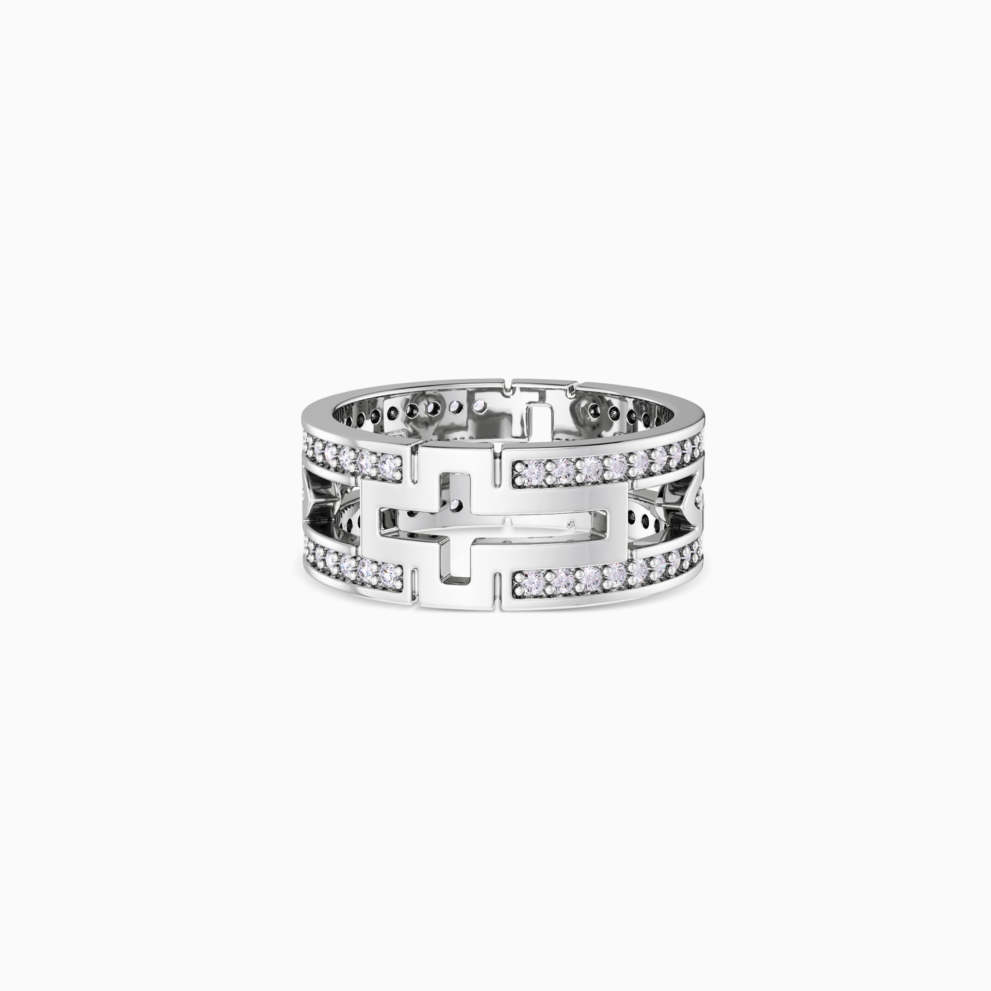 Cut Out Cross Ichthys Ring