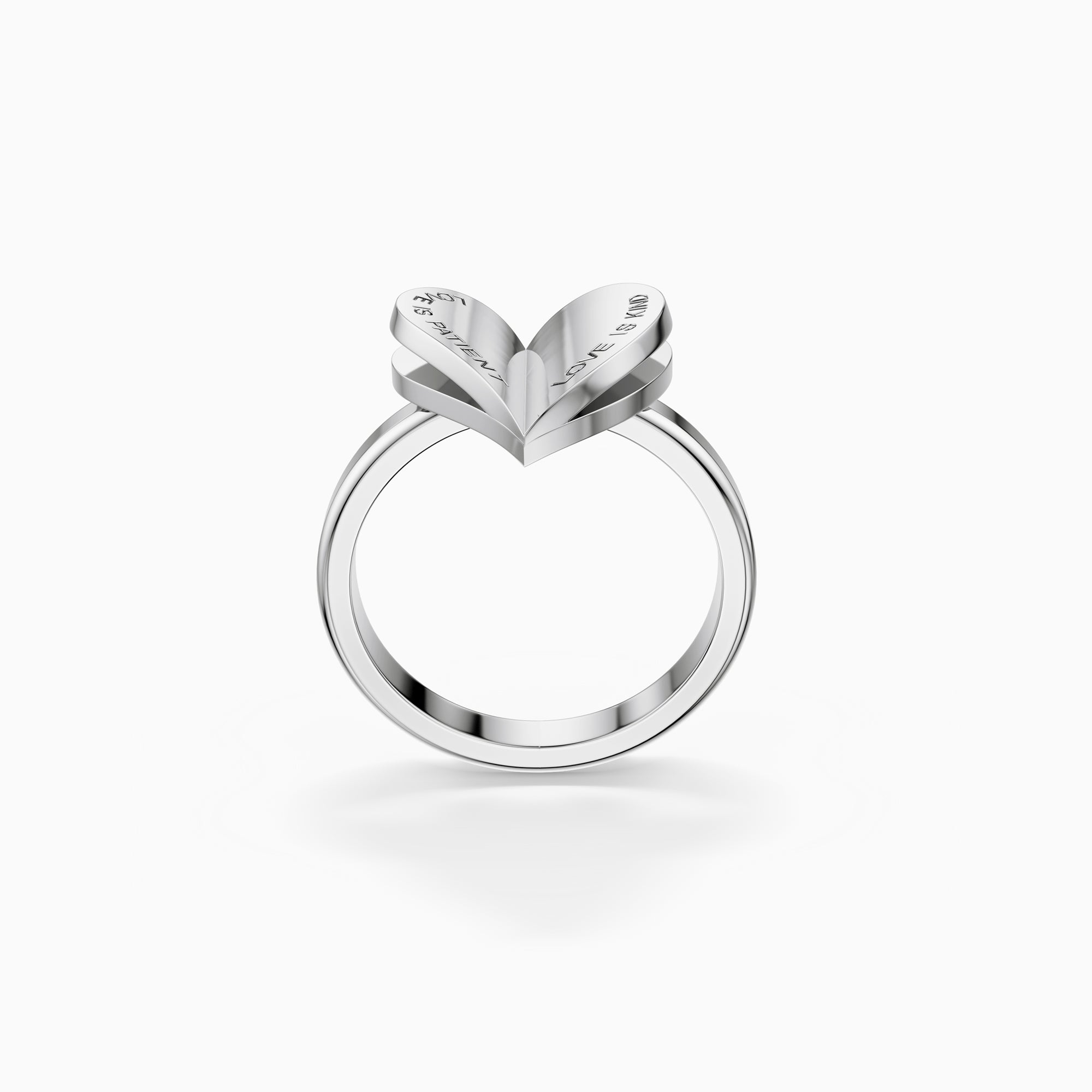 Personalized Chapters of Love Engraved Statement Ring