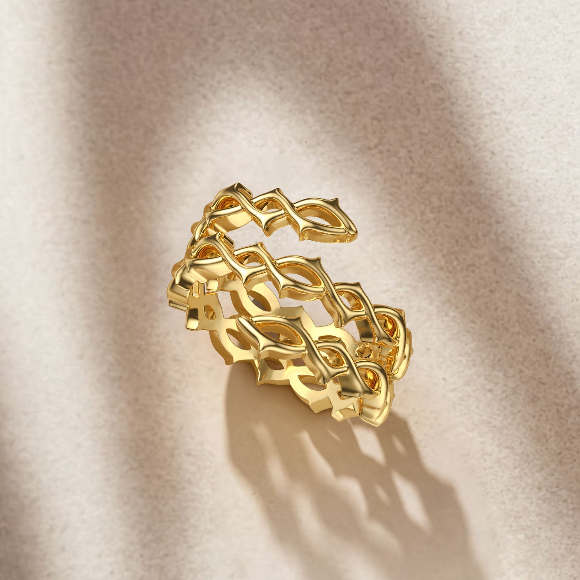Thorns Wavy Wrap Ring