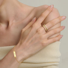 Bible Acronym WWJD Cross Ichthys Statement Ring