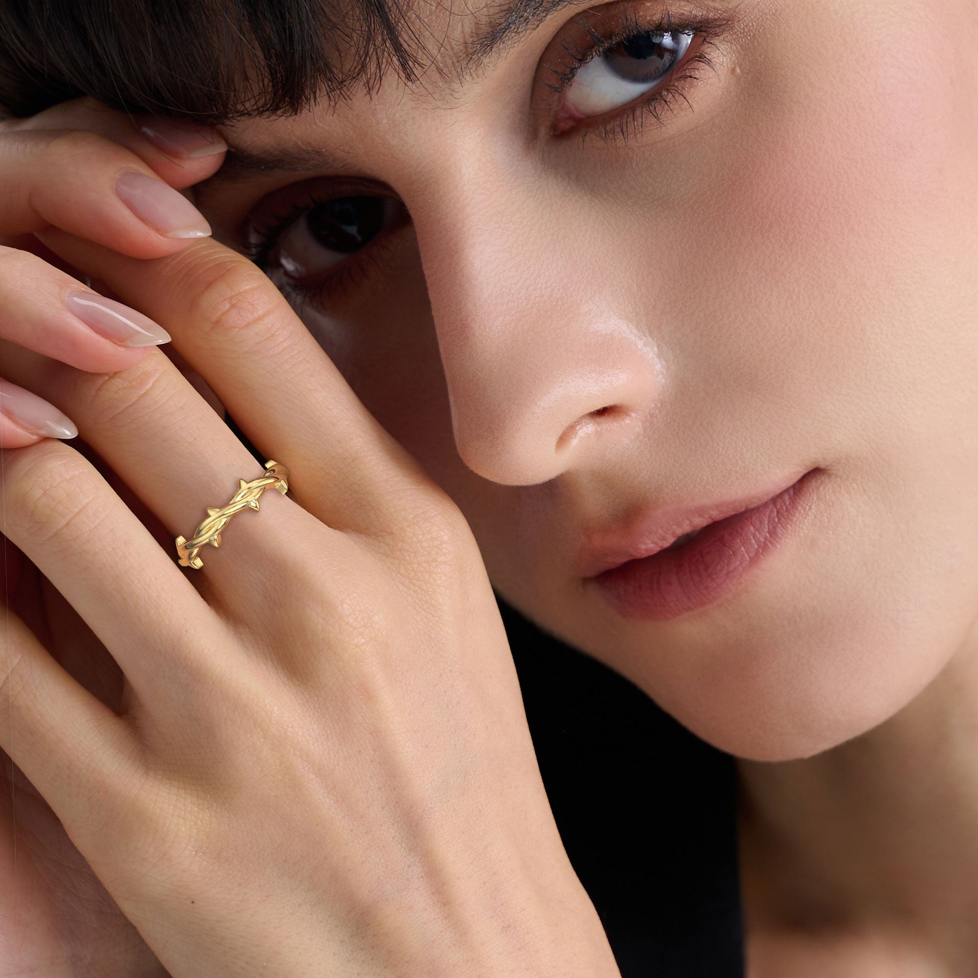 Sterling Silver Crown of Thorns Ring