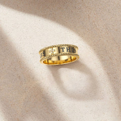 This Too Shall Pass Cross Statement Ring