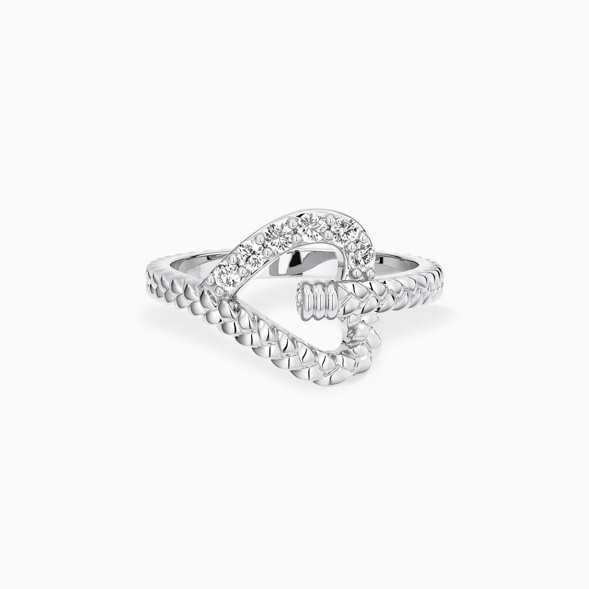 Personalized Braided Love Knot Ring