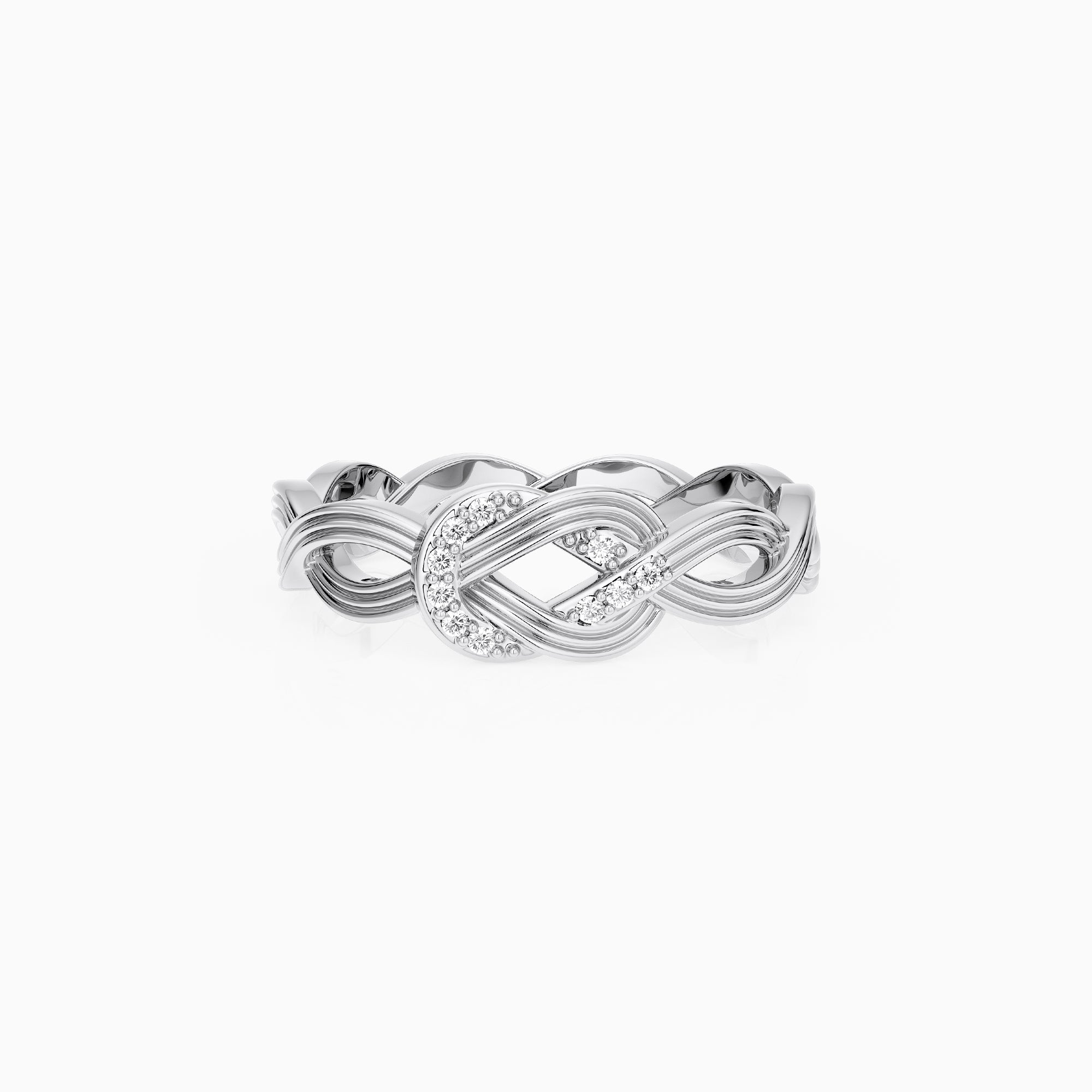 Bonding Knot Infinity Band Ring