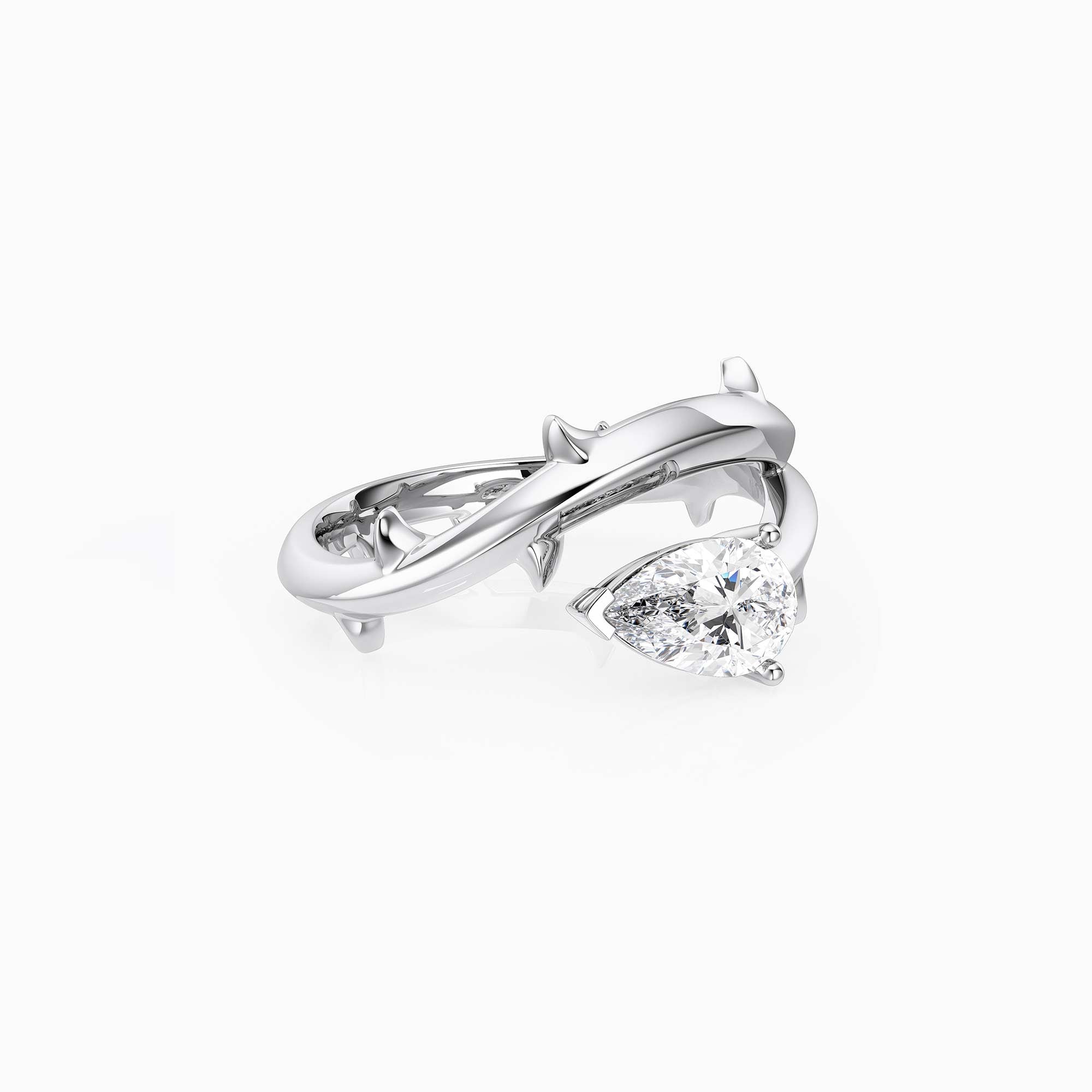 Thorns Pear Statement Ring