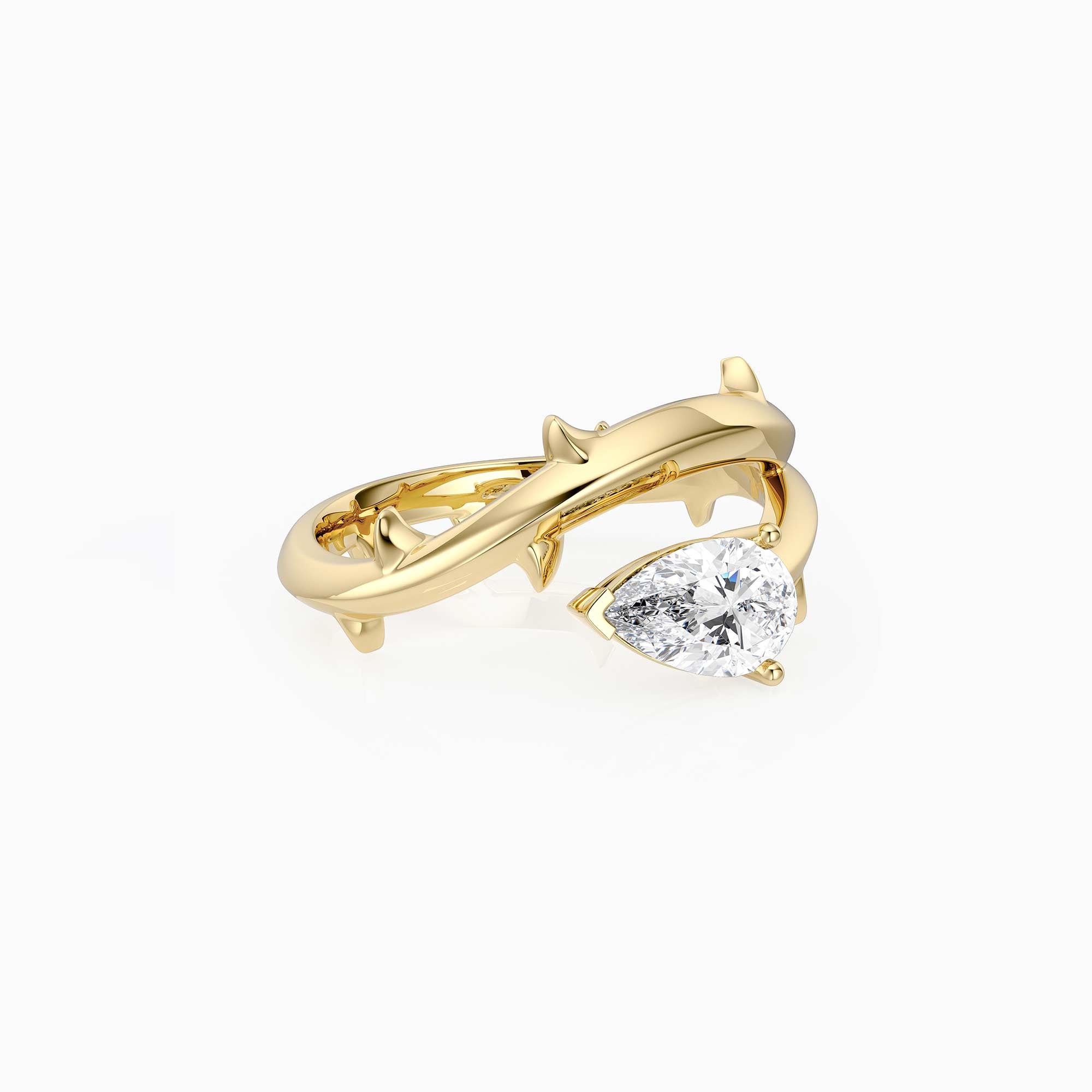 Thorns Pear Statement Ring