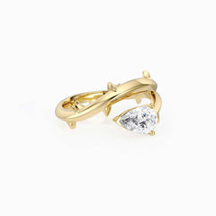 Thorns Pear Statement Ring