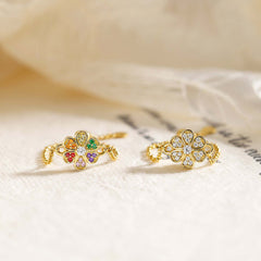 Everbloom Floral Adjustable Chain Ring