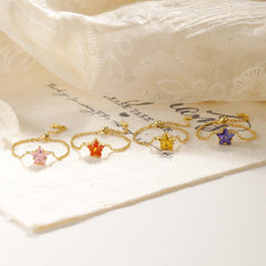 Wish Upon a Star Adjustable Chain Ring