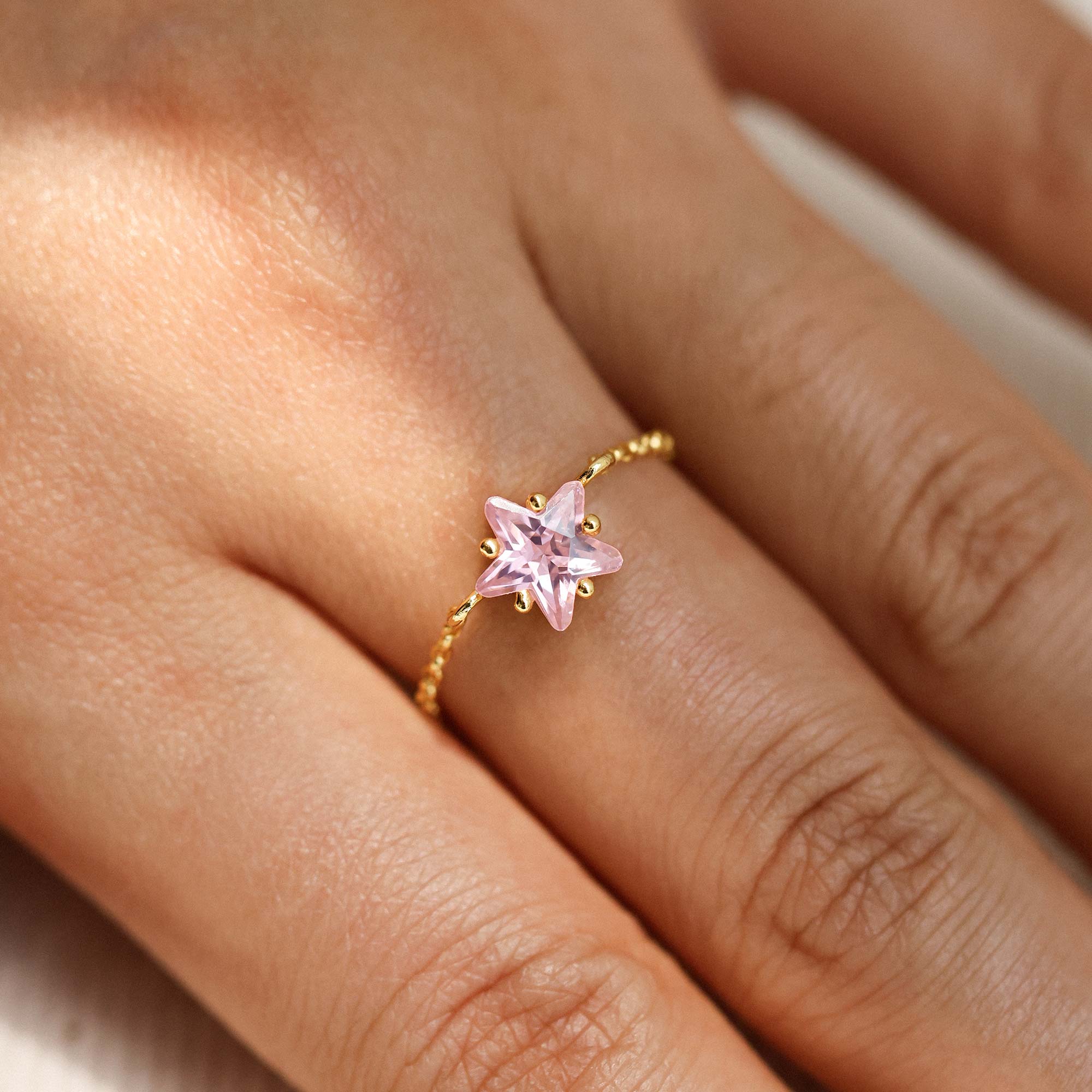 Wish Upon a Star Adjustable Chain Ring