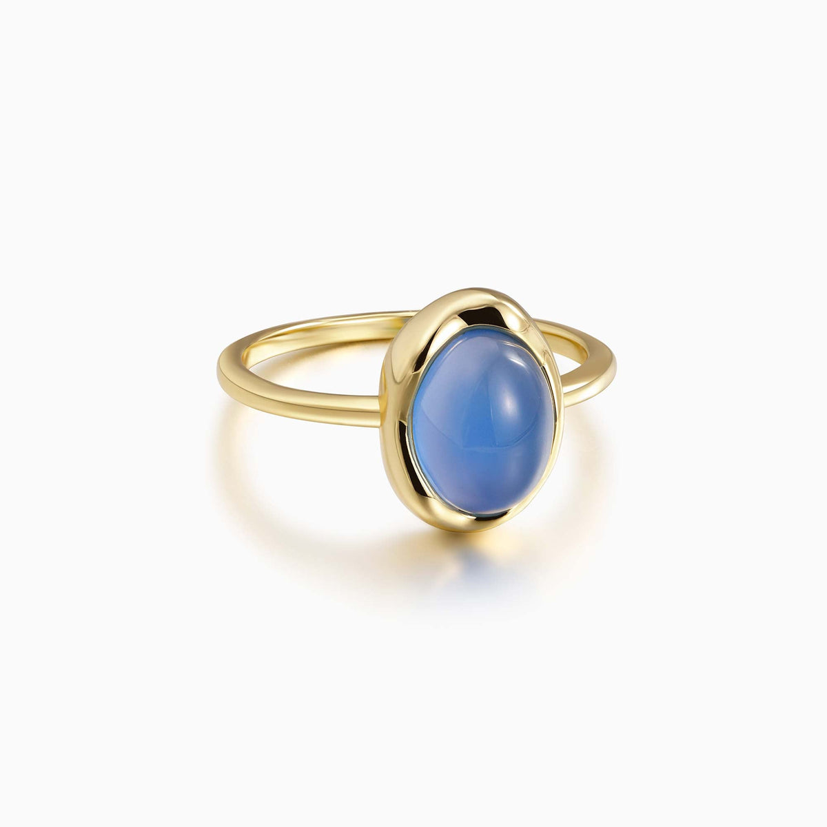 Seren Droplet Sculpted Gemstone Ring