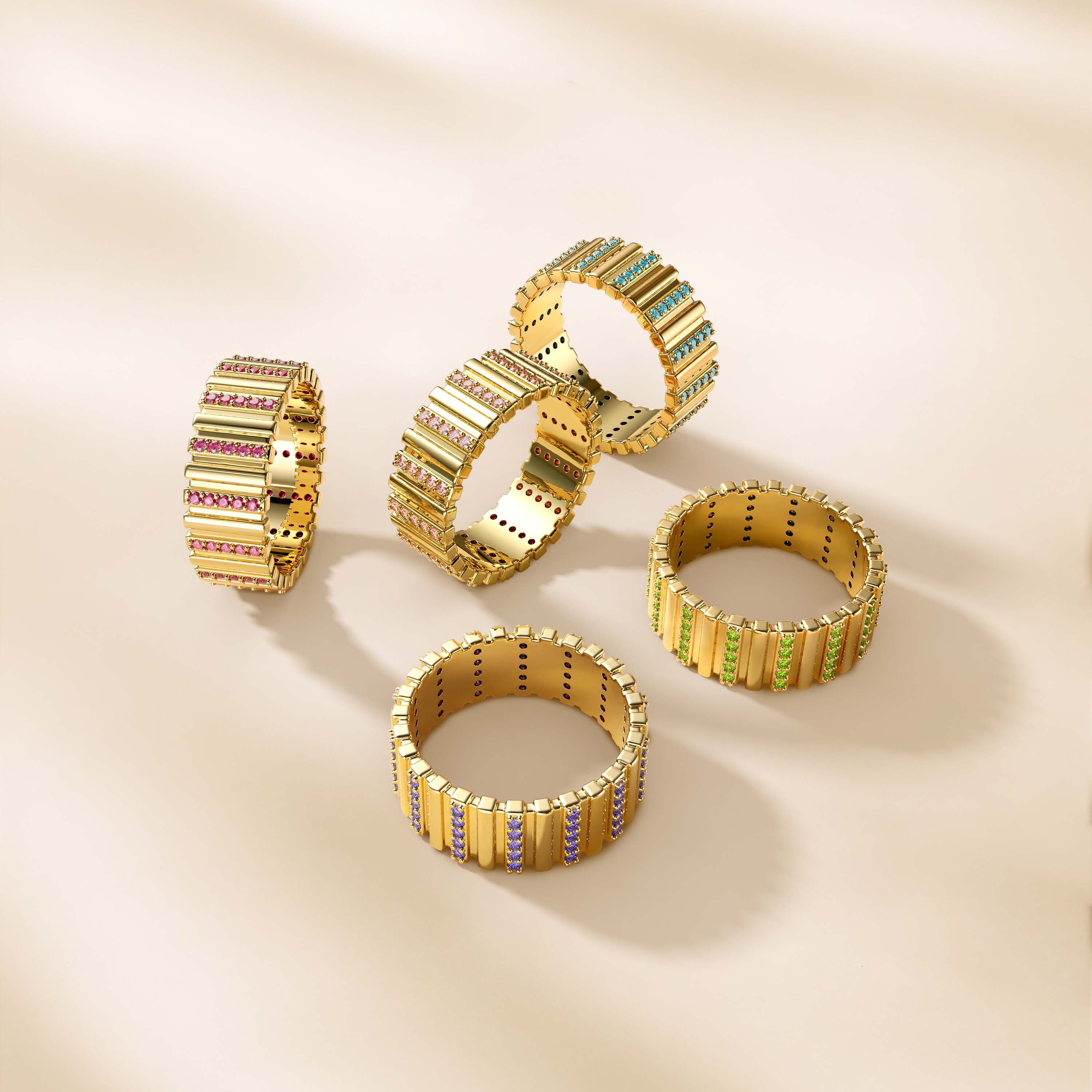 Thick Fluted Cigar Ring