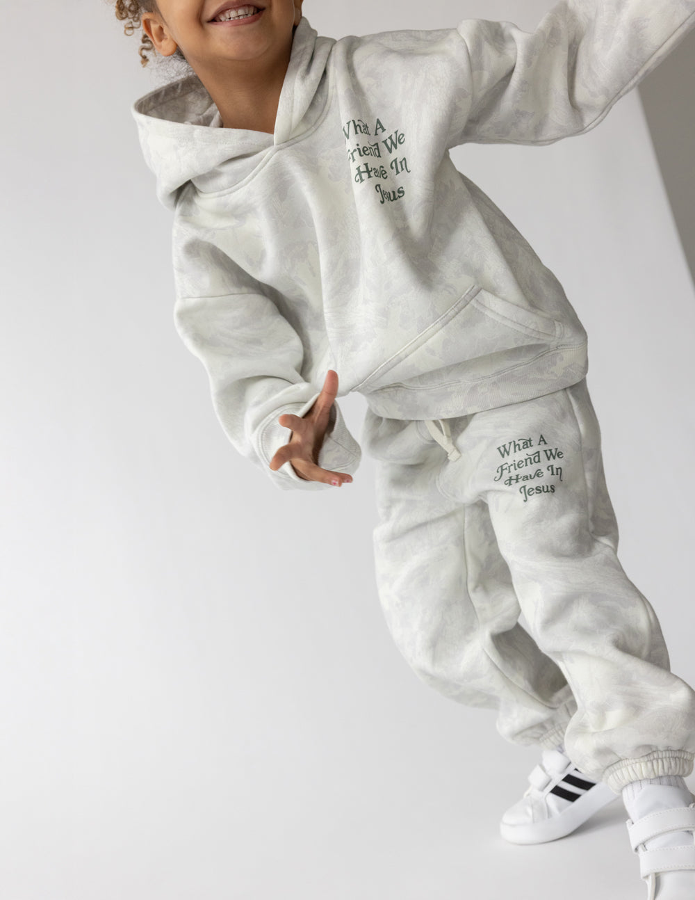 What a Friend in Jesus Camo Kids Sweatpant