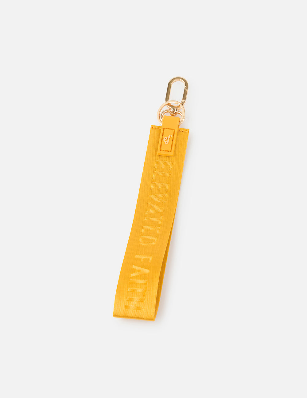 Yellow Oversized Logo Keychain – Faith Nova
