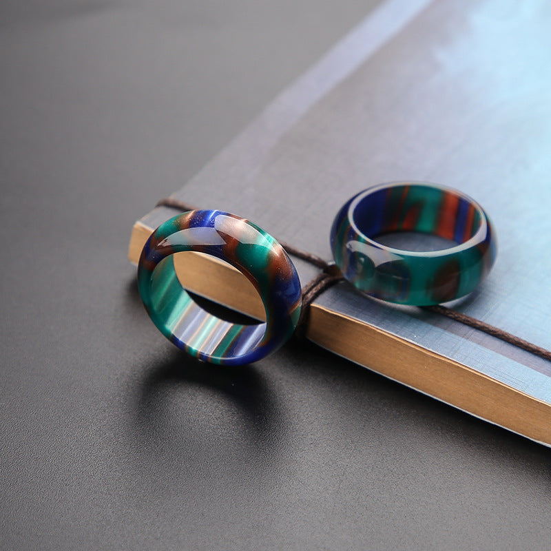 Faith Nova Colorful Sea Willow Mala Positive Bracelet Ring