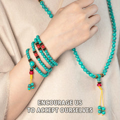 Faith Nova Tibetan Turquoise Healing Mala Bracelet