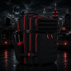 Lethal Protector Hero Patch EDC Performance Backpack 35L / 45L - Black Red