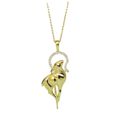 The Good Shepherd Diamond Pendant Necklace – 10K/14K Gold or Bright Silver