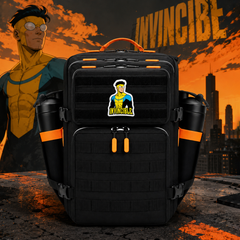 Invincible Patch EDC Performance Backpack 35L / 45L - Black Orange