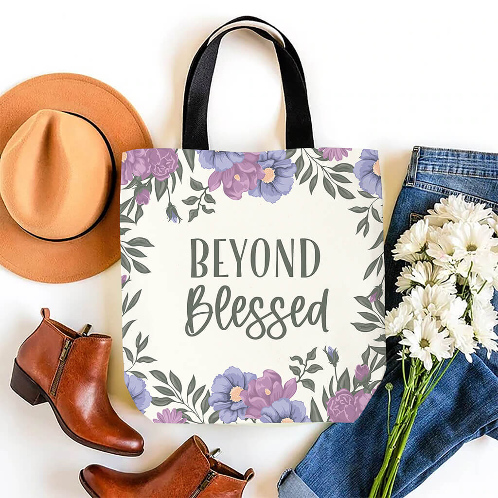 Beyond Blessed Canvas Tote Bag