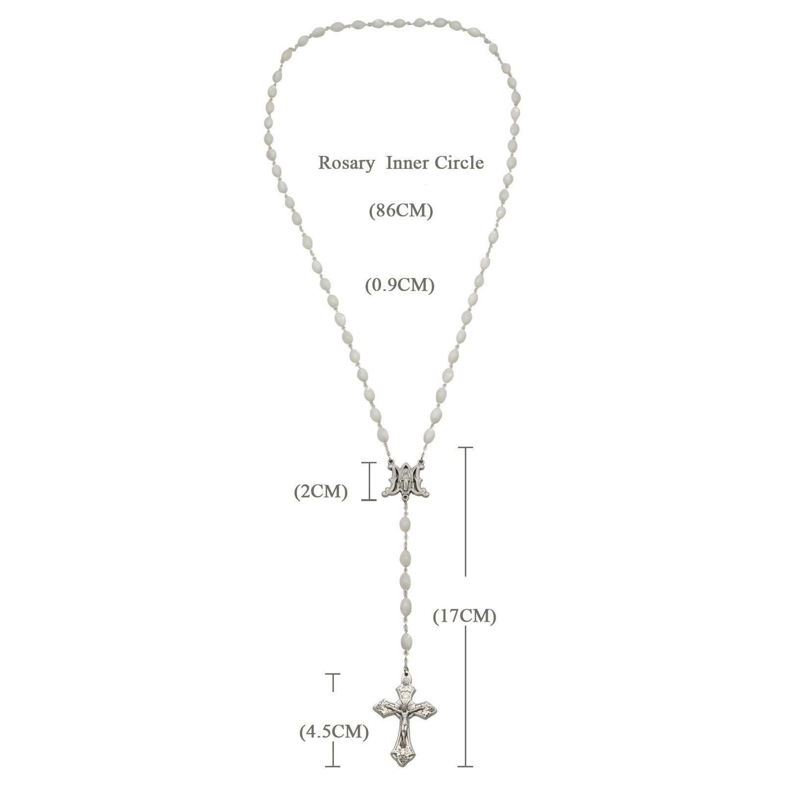 Blessed Virgin Mary: Catholic Mother-of-Pearl Rosary