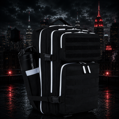 Lethal Protector Patch EDC Performance Backpack 35L / 45L - Black White