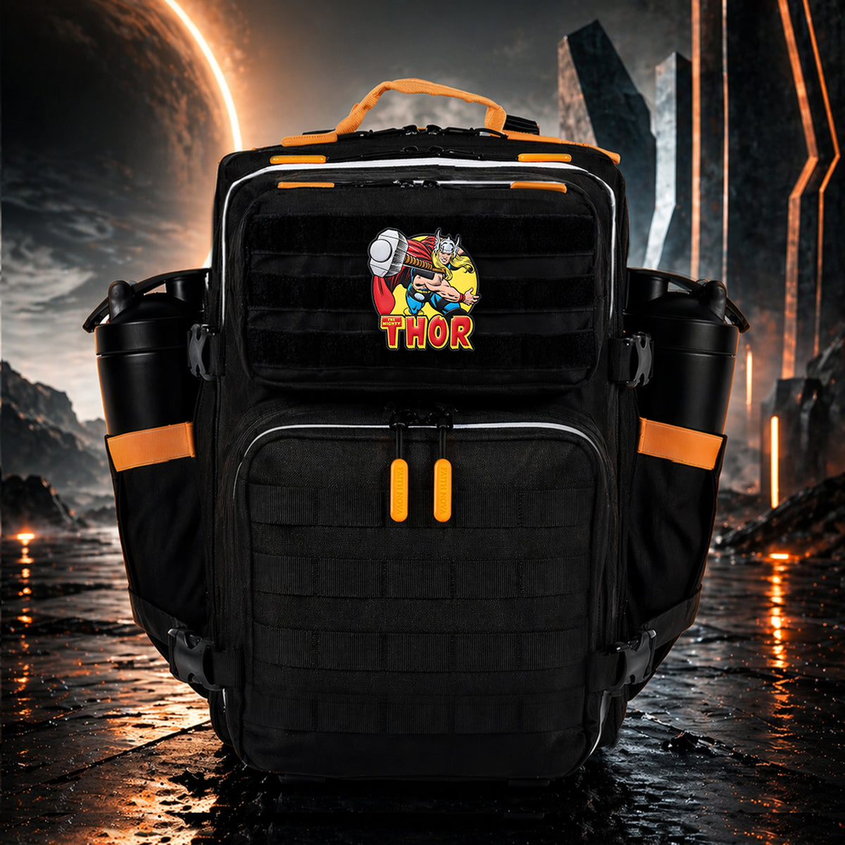 Hero Patch EDC Performance Backpack 35L / 45L - Black Orange